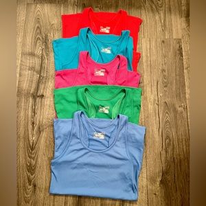 Under Armour Fitted HeatGear Active Tanks set of 5